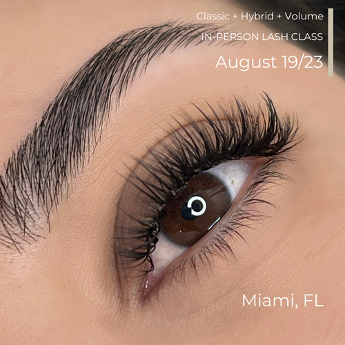 Classic + Hybrid + Volume Master Class Miami, FL August 19th-23rd, 2024