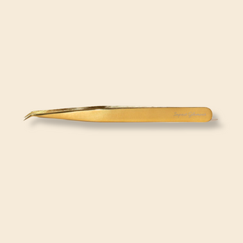Gold Beak Lash Tweezers - Model #101