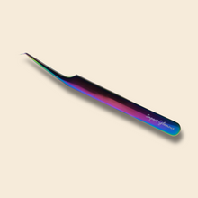 Load image into Gallery viewer, Rainbow Pinch Curve Tweezer - Model #116