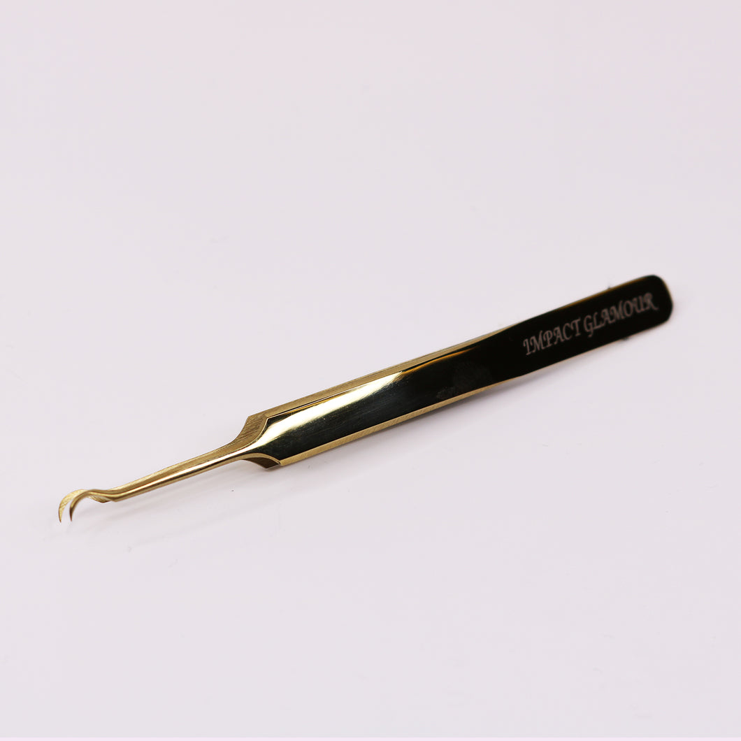 D Hook Curve Lash Tweezer - Model #112