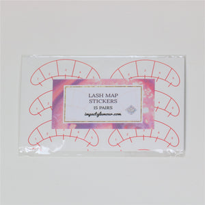 Lash Map Stickers - 70 Pairs